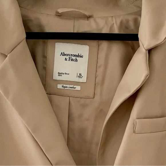 Abercrombie & Fitch Jackets & Blazers - Abercrombic and Fitch Faux Crop Leather Coat XL